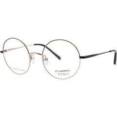 Koali-Morel Women's Eyeglasses - Black/Gold Metal Full Rim Round Frame | 20095K ND10
