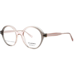 Koali-Morel Women's Eyeglasses - Beige/Gray Acetate Full Rim Round Frame | 20120K VP03