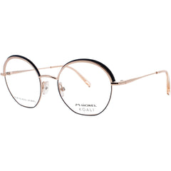 Koali-Morel Women's Eyeglasses - Rose Gold/Black Full Rim Round Frame | 20108K BP03