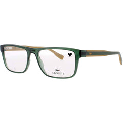 Lacoste Men's Eyeglasses - Transparent Green Plastic Full Rim Frame | L2973 301