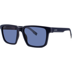 Lacoste Men's Sunglasses - Square Matte Blue Plastic Full Rim Frame | L999S 401