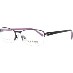 Lightec-Morel Men's Eyeglasses - Rectangle Violet Half Rim Frame | 7675L PM072