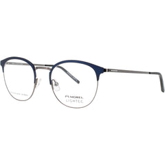 Lightec-Morel Men's Eyeglasses - Round Blue/Grey Stainless Steel Frame | 30194L BG02