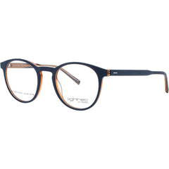 Lightec-Morel Men's Eyeglasses - Round Blue Acetate Full Rim Frame | 30004L BT42