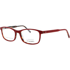 Lightec-Morel Men's Eyeglasses - Rectangle Red Acetate Full Rim Frame | 30007L RT31