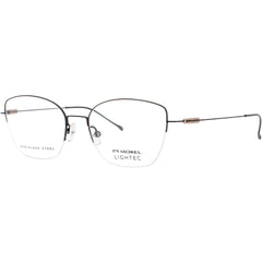 Lightec-Morel Men's Eyeglasses - Cat Eye Black Stainless Steel Frame | 30154L NP09