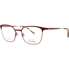 Lightec-Morel Men's Eyeglasses - Red Stainless Steel Full Rim Frame | 30163L RR11