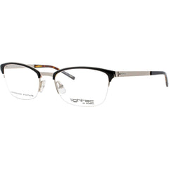 Lightec-Morel Men's Eyeglasses - Black/Gold Acetate Half Rim Frame | 30033L ND09