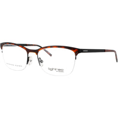 Lightec-Morel Men's Eyeglasses - Cat Eye Tortoise/Black Acetate Frame | 30035L TN18