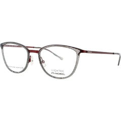 Lightec-Morel Men's Eyeglasses - Black/Brown Acetate Full Rim Frame | 30057L NR10
