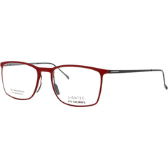 Lightec-Morel Men's Eyeglasses - Red/Black Beta Titanium Frame | 30075L RG18