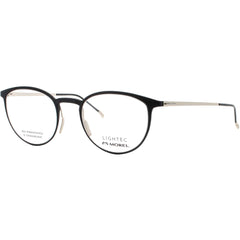 Lightec-Morel Men's Eyeglasses - Round Black/Gold Beta Titanium Frame | 30076L ND19