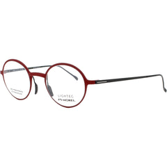 Lightec-Morel Men's Eyeglasses - Round Red/Black Beta Titanium Frame | 30077L RG23