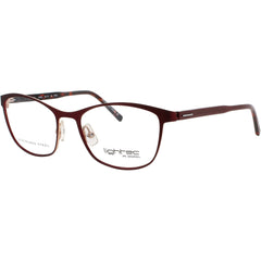 Lightec-Morel Men's Eyeglasses - Dark Red Stainless Steel Frame | 30044L RD02
