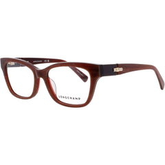 Longchamp Women's Eyeglasses - Square Red Marble Acetate Full Rim Frame | LO2697 604