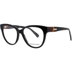 Longchamp Women's Eyeglasses - Cat Eye Black Acetate Full Rim Frame | LO2698 001