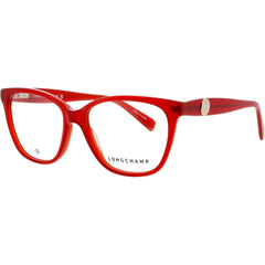 Longchamp Women's Eyeglasses - Square Red Acetate Full Rim Frame | LO2715 600