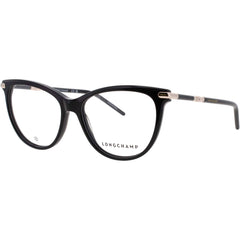 Longchamp Women's Eyeglasses - Cat Eye Black Acetate Full Rim Frame | LO2727 001