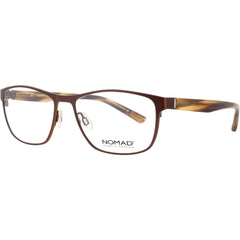 Nomad-Morel Women's Eyeglasses - Brown Metal/Acetate Full Rim Frame | 2375N MM043