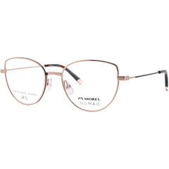 Nomad-Morel Women's Eyeglasses - Cat Eye Pink Stainless Steel Frame | 40159N PP05