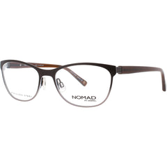 Nomad-Morel Women's Eyeglasses - Cat Eye Brown Stainless Steel Frame | 2759N MM081