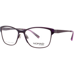 Nomad-Morel Women's Eyeglasses - Violet Stainless Steel Full Rim Frame | 2887N PP032