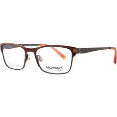 Nomad-Morel Women's Eyeglasses - Brown Stainless Steel Full Rim Frame | 2888N MM040