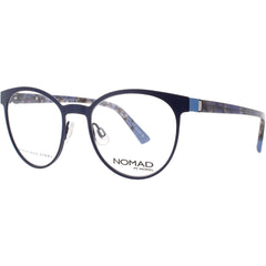 Nomad-Morel Women's Eyeglasses - Blue Stainless Steel Full Rim Frame | 3045N BB061