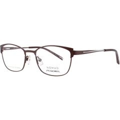Nomad-Morel Women's Eyeglasses - Brown Stainless Steel Full Rim Frame | 40059N MW06