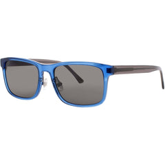 Prodesign Men's Sunglasses - Transparent Blue Acetate Full Rim Frame | FLASH 2 9025