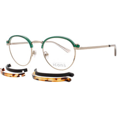 Prodesign Unisex Eyeglasses - Gold Stainless Steel Full Rim Frame | SWITCH 1 2022