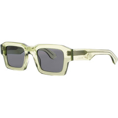 Prodesign Unisex Sunglasses - Transparent Olive Green Acetate Frame | LAPIS 9625