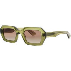 Prodesign Unisex Sunglasses - Transparent Dark Green Acetate Frame | MALACHITE 9535