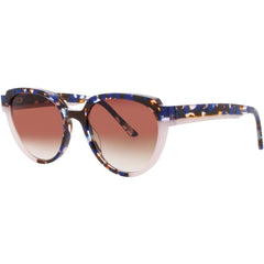 Prodesign Women's Sunglasses - Oval Blue Acetate Full Rim Frame | SOMMER 1 9024