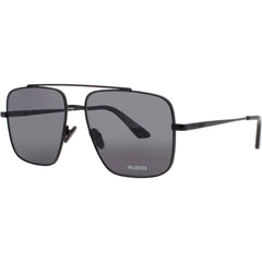 Quay Men's Sunglasses - Navigator Black Metal Full Rim Frame | LEVEL OUT 77112
