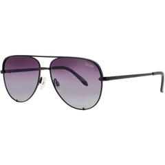 Quay Women's Sunglasses - Aviator Black Metal Full Rim Frame | HIGH KEY MINI 61676