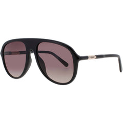 Quay Women's Sunglasses - Aviator Black Acetate Full Rim Frame | CHART TOPPER 78626
