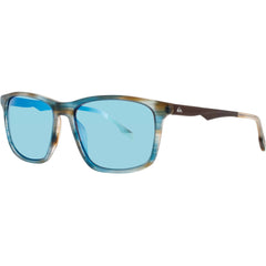 Quiksilver Men's Sunglasses - Matte Brown/Blue Rectangular Frame | QS4003 MBRN/BLU