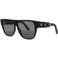 Roberto Cavalli Unisex Sunglasses - Black Acetate Square Full Rim Frame | SRC013 0700