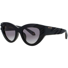 Roberto Cavalli Women's Sunglasses - Black Acetate Cat Eye Shape Frame | SRC009V 0700