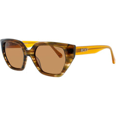 Roxy Women's Sunglasses - Brown Plastic Geometric Shape Full Rim Frame | RX7017 BRN