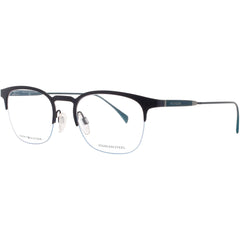 Tommy Hilfiger Men's Eyeglasses - Matte Blue/Petrol Rectangular Frame | TH 1385 QFY