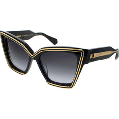 Valentino Unisex Sunglasses - Black/Yellow Gold Oversized Frame | V GRACE VLS 126A