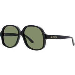 Valentino Unisex Sunglasses - Black/Gold Oversized Shape Full Rim Frame | VLS 177 177A