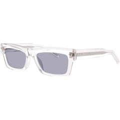 Valentino Unisex Sunglasses - Crystal Clear/Silver Full Rim Frame | V SHARP VLS 134C