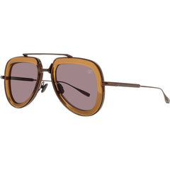 Valentino Unisex Sunglasses - Brown/Copper Metal Full Rim Frame | V LSTORY VLS 129D
