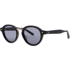 Valentino Unisex Sunglasses - Black/Light Gold Oval Frame | V ESSENTIAL IV VLS 132A