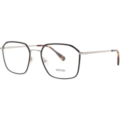 Woow Men's Eyeglasses - Shiny Palladium Geometric Full Rim Frame | RUSH HOUR 2 0907
