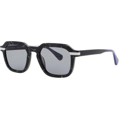 Woow Men's Sunglasses - Black Marble Acetate Square Shape Frame | SUPER DANCER 1 0215