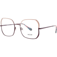 Woow Women's Eyeglasses - Nude Stainless Steel Geometric Frame | BIG APPLE 2 9618